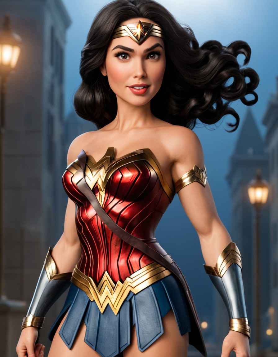 wonder woman, dc comics, funny, caricature, superhero, comics