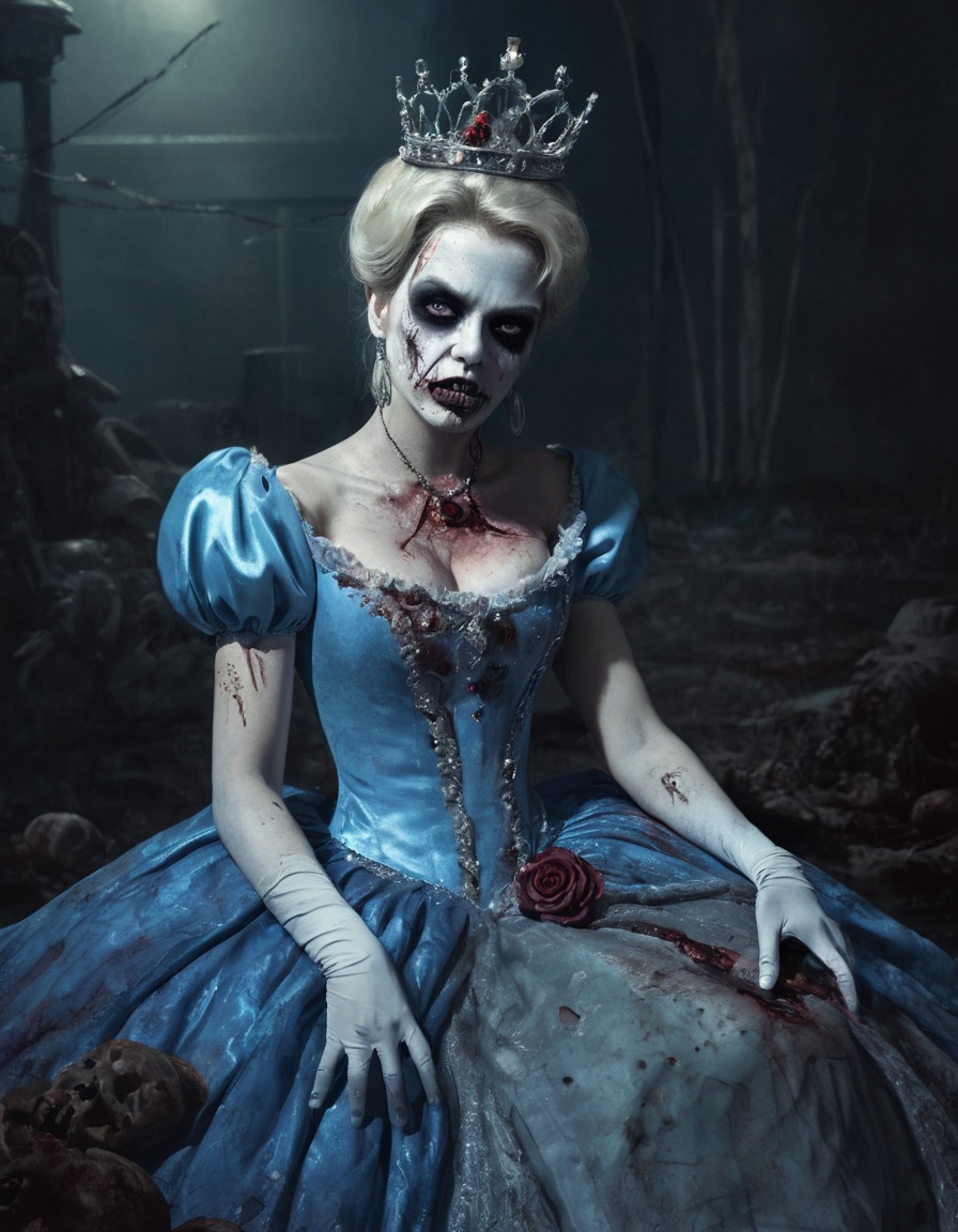 cinderella, zombie, undead, royal ball