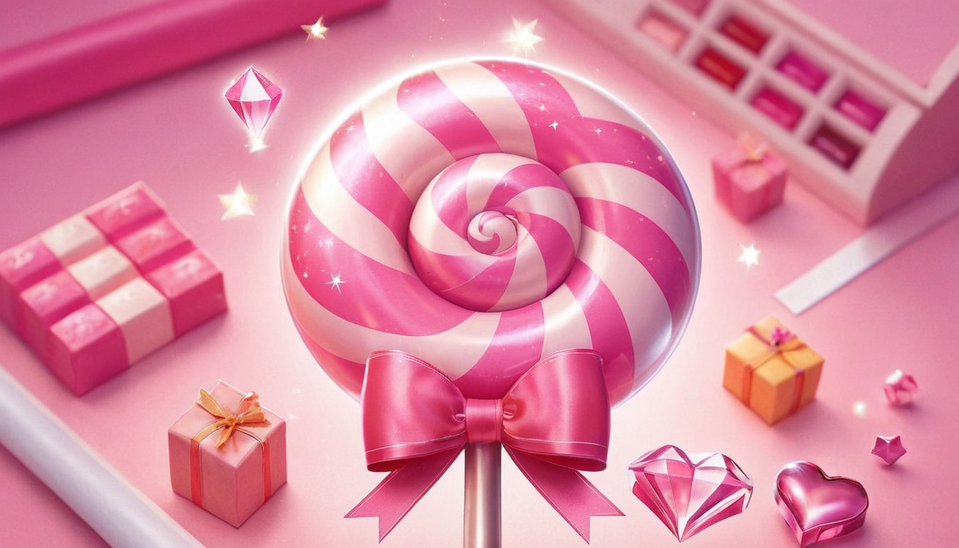 candy, closeup, lollipop, pink, sweets