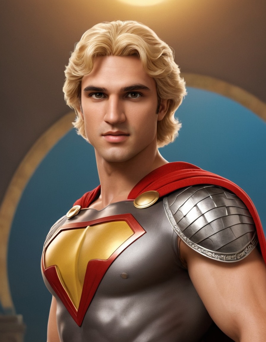 alexander the great, superhero, caricature, historical figure, funny