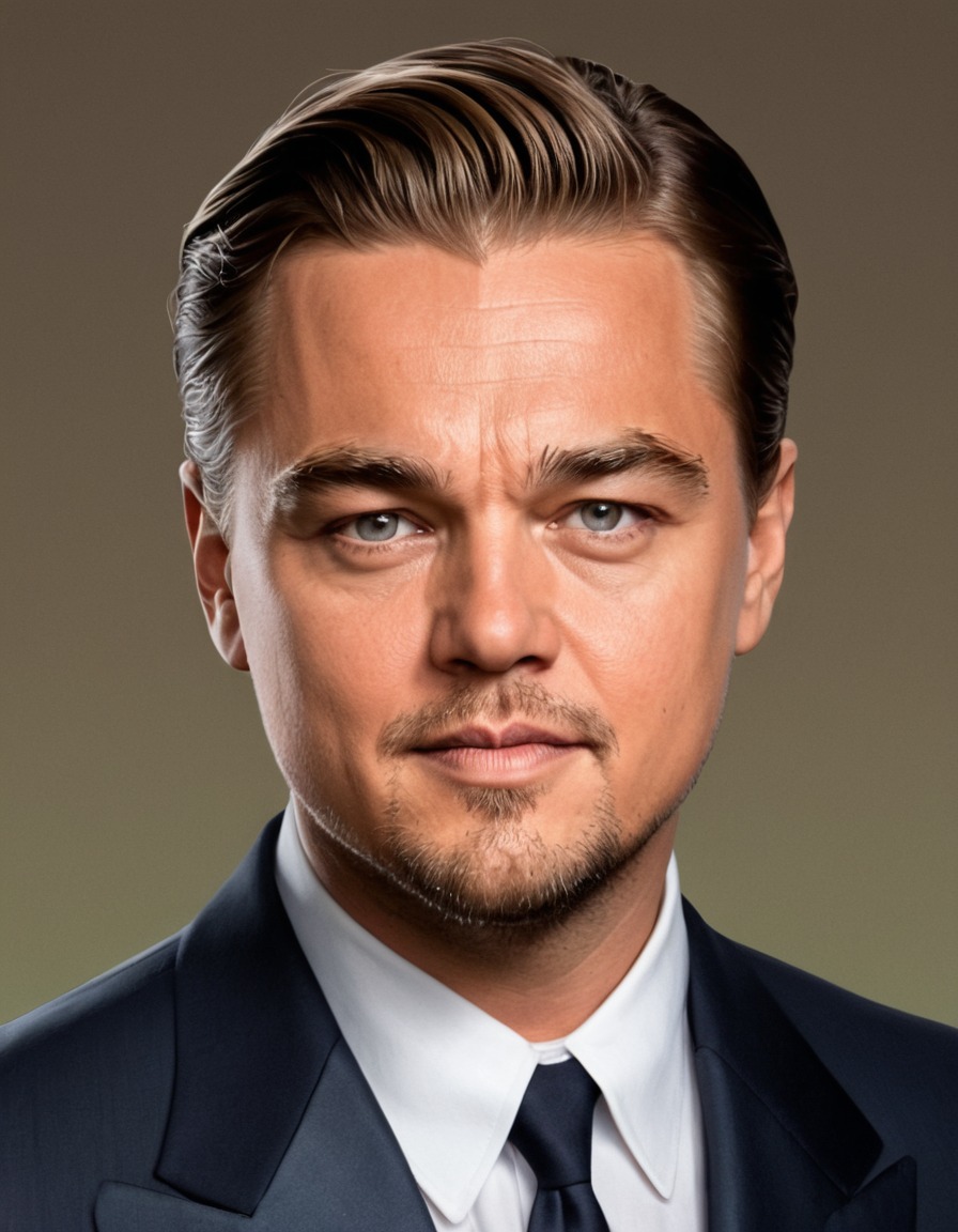 leonardo dicaprio, portrait, painting, art, celebrity, actor