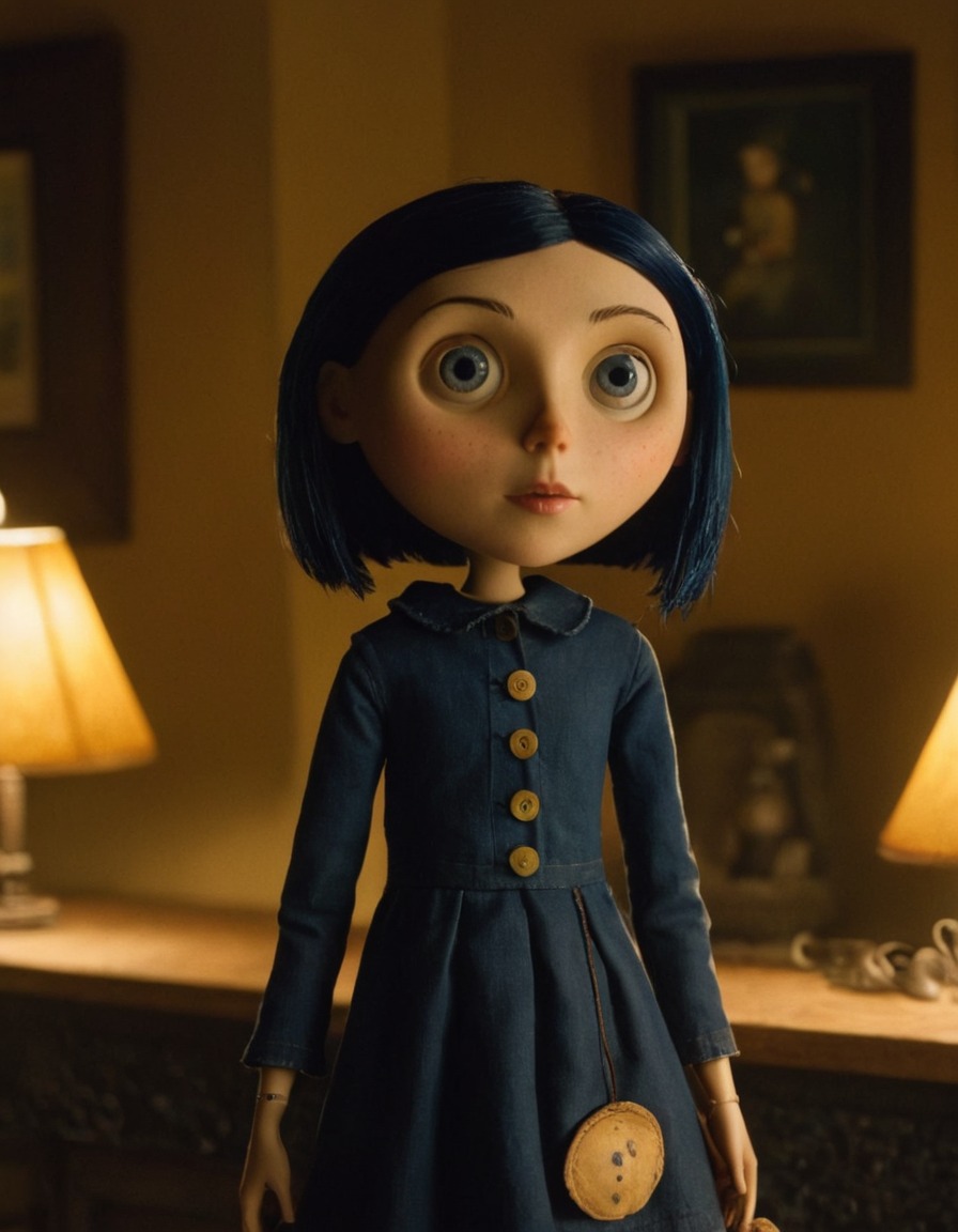 coraline jones, beautiful woman, character, animation, film, neil gaiman, fantasy