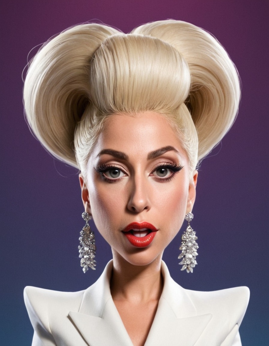 fun, caricature, lady gaga, celebrity, music, humor