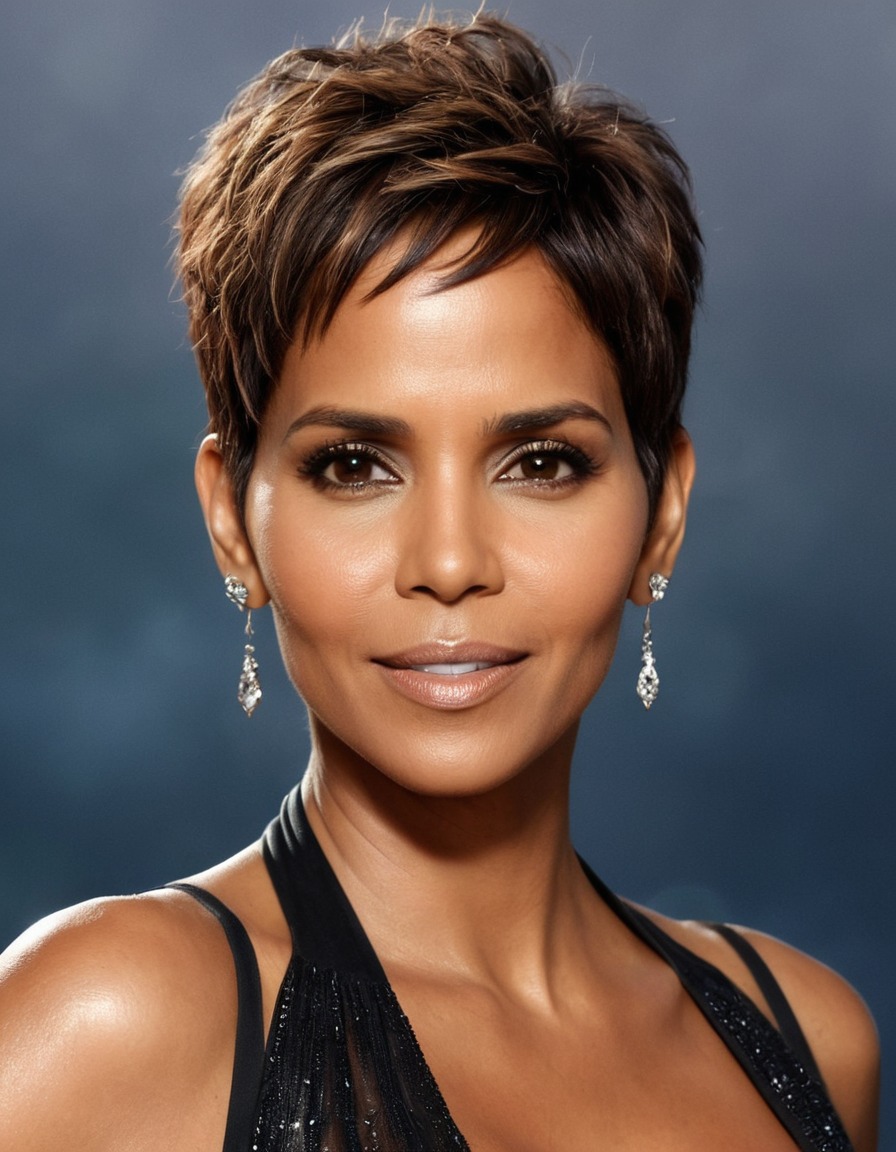 halle berry, beautiful, award-winning, actress, portrait, mesmerizing