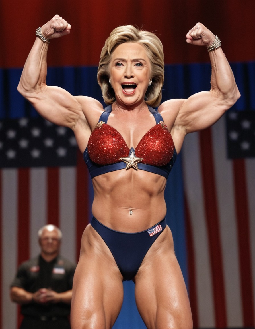 hillary clinton, bodybuilding, muscles, competition