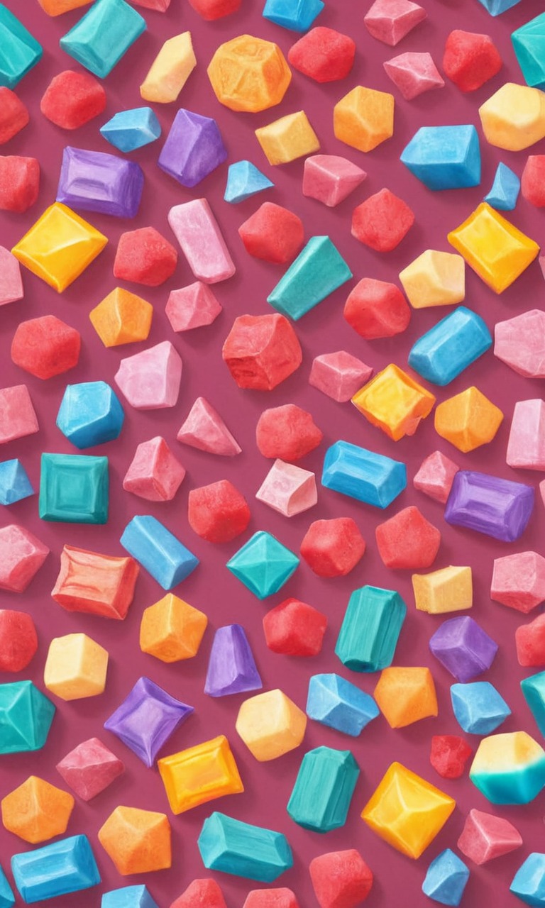 wallpaper, candy, pixelated, sweets