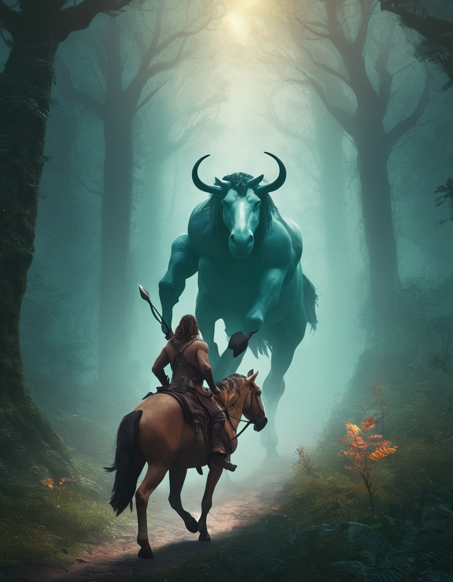 fantasy, adventure, centaur, wilderness, exploration