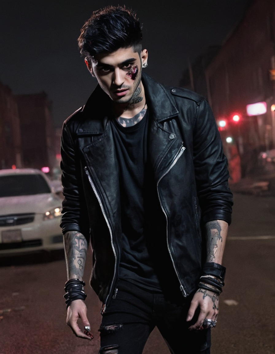 zayn malik, zombie, fashion, night, celebrity, celebrities