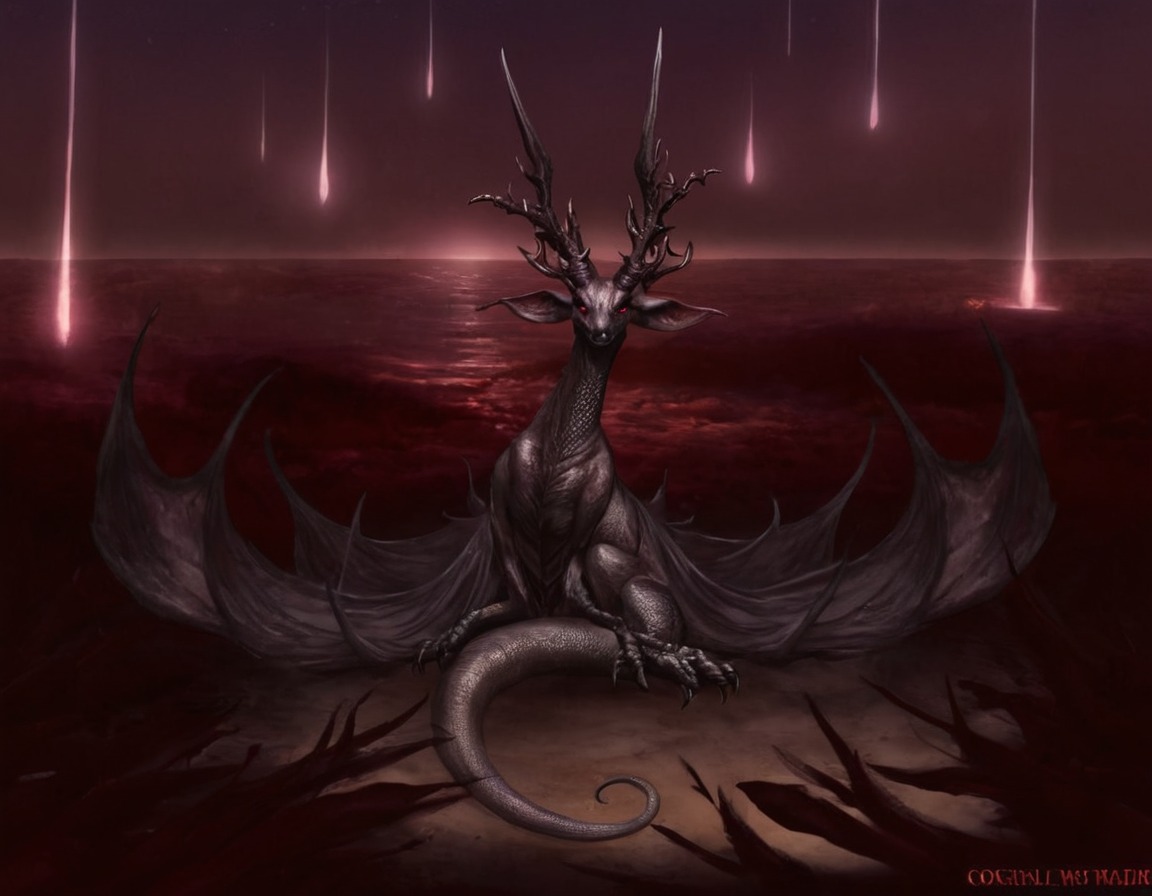 blood, creepy, dark, dragon, fae, flightrising