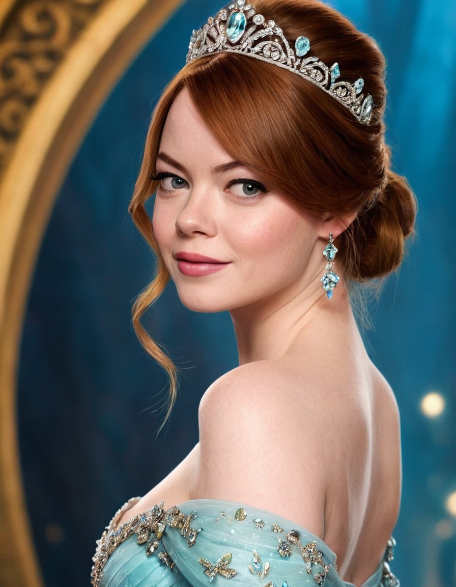 emma stone, princess, actress, disney, beauty, fairy tale, royalty