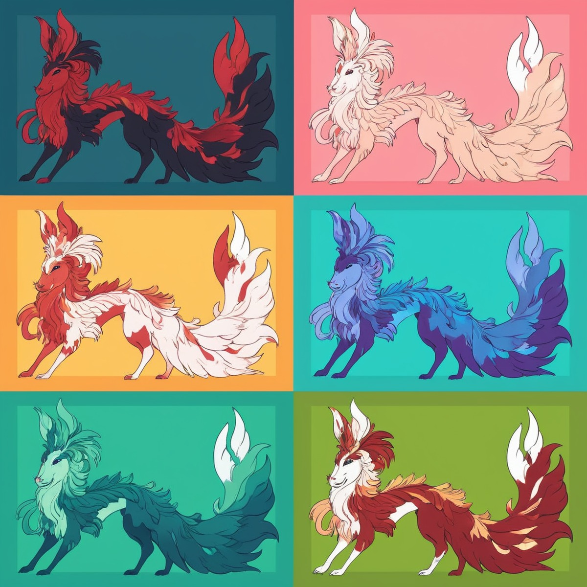 adoptable, fox, kitsune, adopt, animal, flora, mythicalcreature, plants