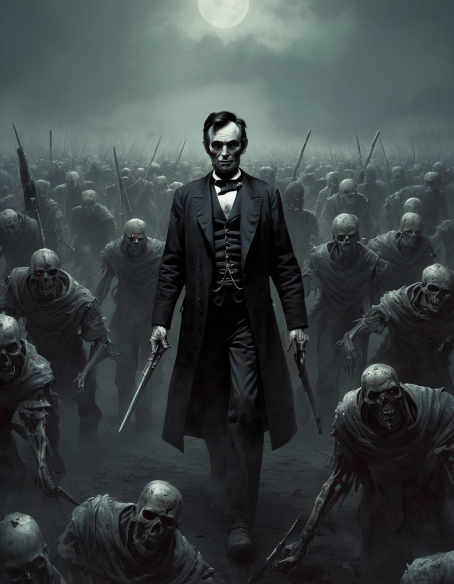 abraham lincoln, zombie, undead soldiers, horror, alternate history, american civil war