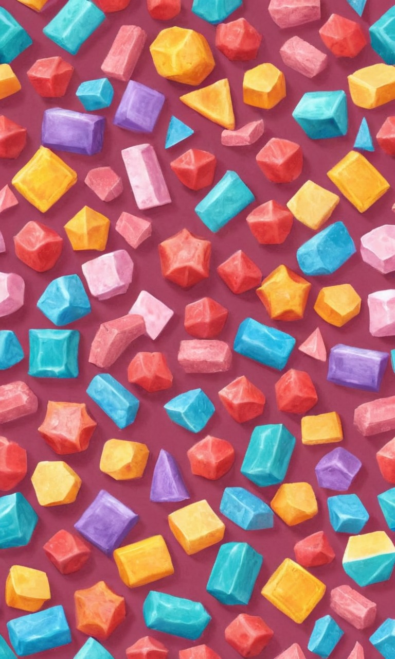 wallpaper, candy, pixelated, sweets