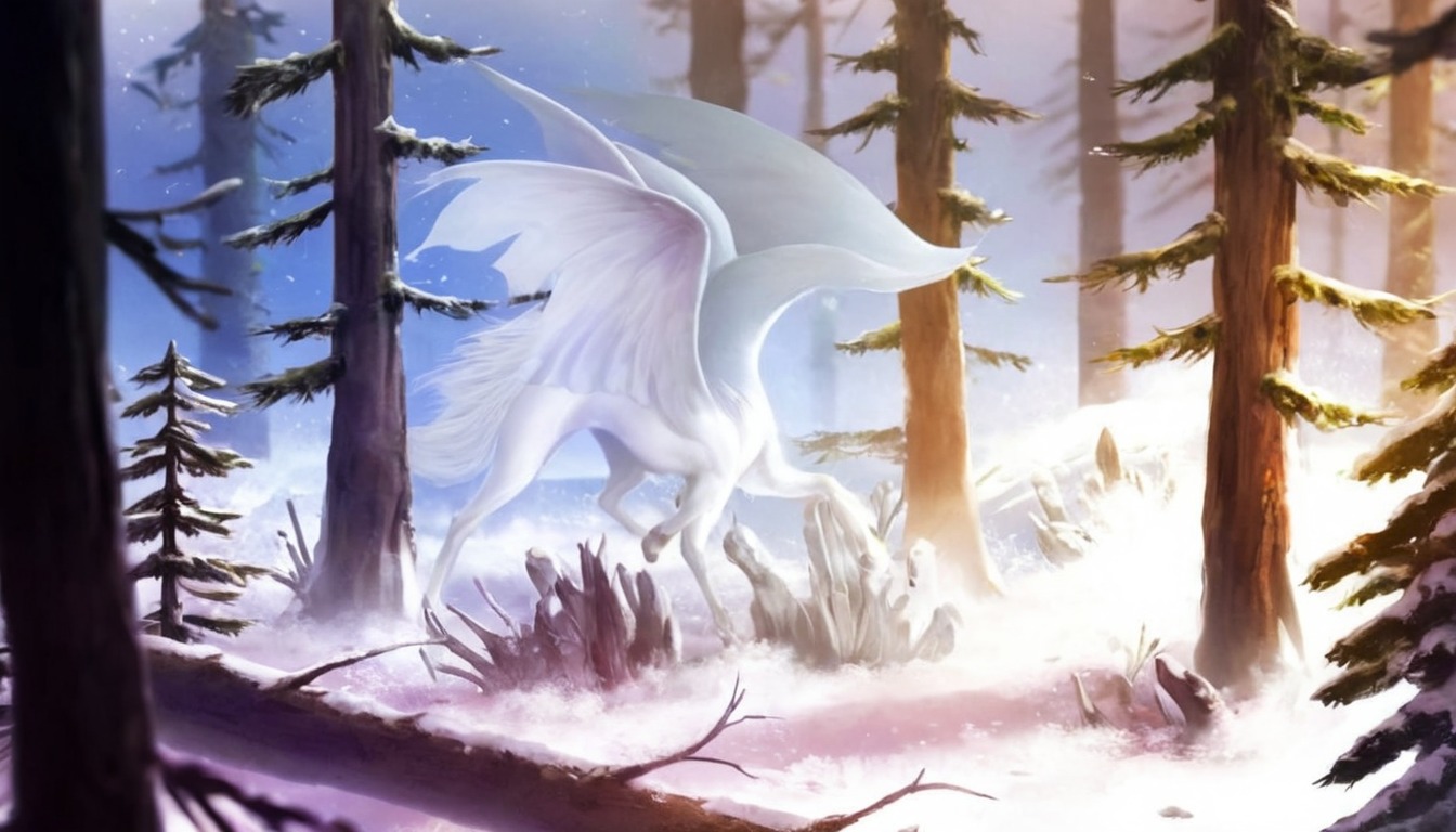 snow, bunny, cute, dragon, forest, rabbit, silly, winter