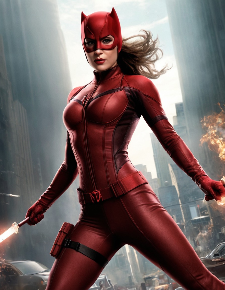 daredevil, female superhero, marvel comics, superhuman abilities, blind superhero, crime fighter