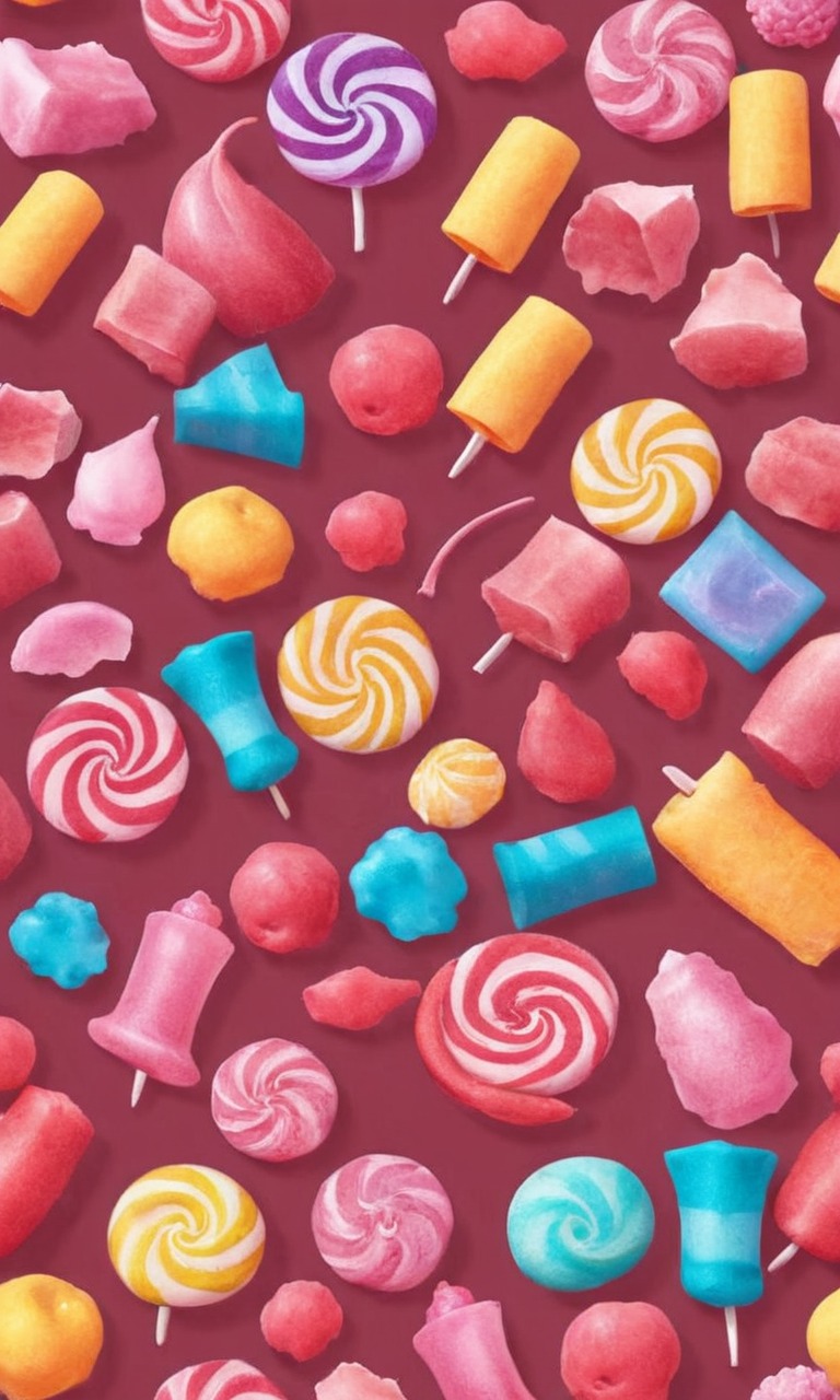 wallpaper, candy, pixelated, sweets