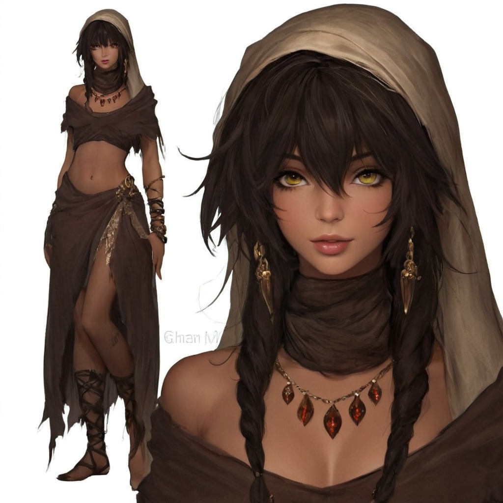 characterdesign, adoptable, adoptablesopen, dnd, fantasycharacter, characterconcept, abs, beautiful, beautifulgirl, characterart, characteroriginal, charactersheet, desert, dndcharacter, fantasy, fantasyart, hotgirl, nomad, designcharacter, dessertgirl, dndcharacters, character_design, hotsexywoman, adoptadoptable, adoptableadopt, dressadopt, dndcharacterart, midjourney, midjourneyart, midjourneyartwork