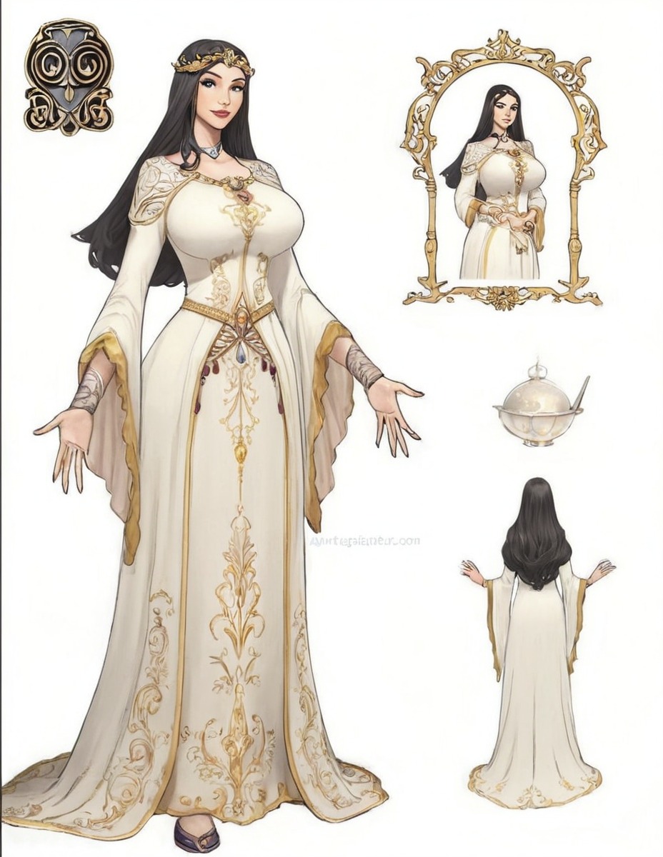 characterdesign, fantasycharacter, characterconcept, rpg, digitalart, conceptart, dress, outfit, priest, fanart, adoptable, originalcharacter, adoptables, anthroart, dungeonsanddragons, premium, adoptablesopen, magicrealms