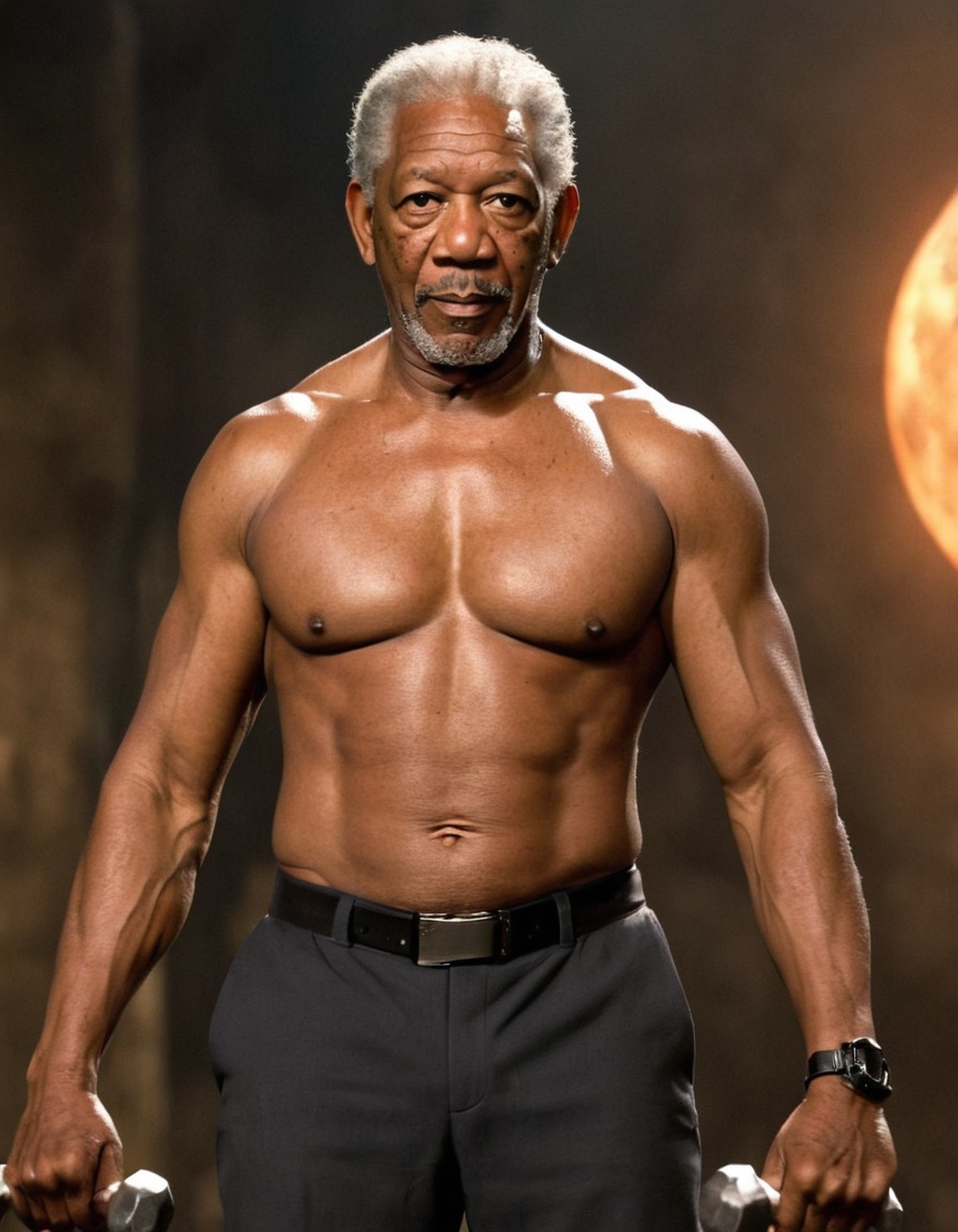 morgan freeman, muscular fitness, action, actor, hollywood, legend, physicality