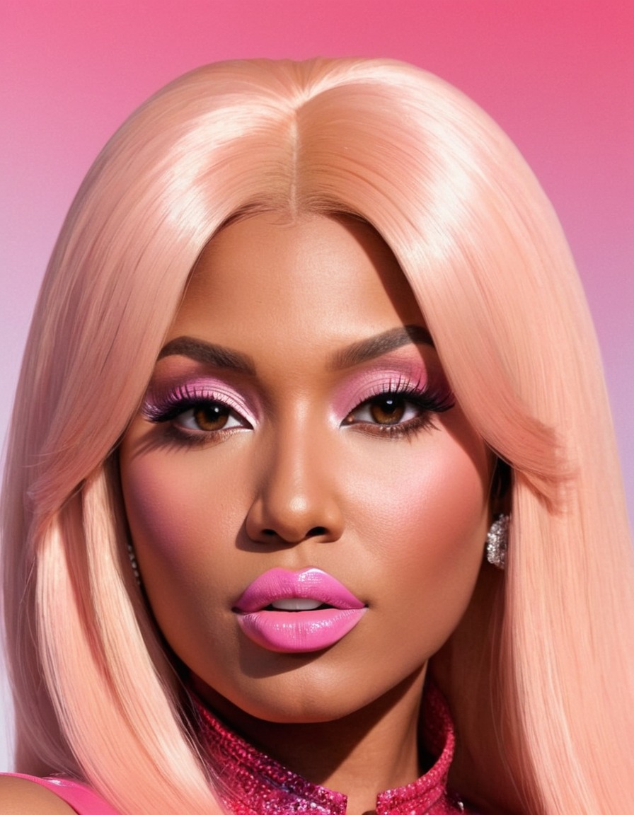 nicki minaj, singer, rapper, music artist, beauty, portrait, award-winning