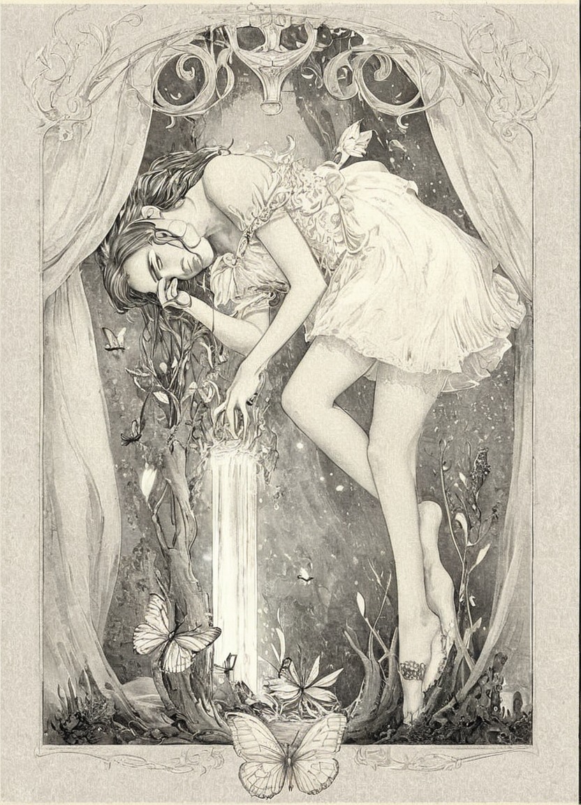 traditionalart, fairytale, pencildrawing