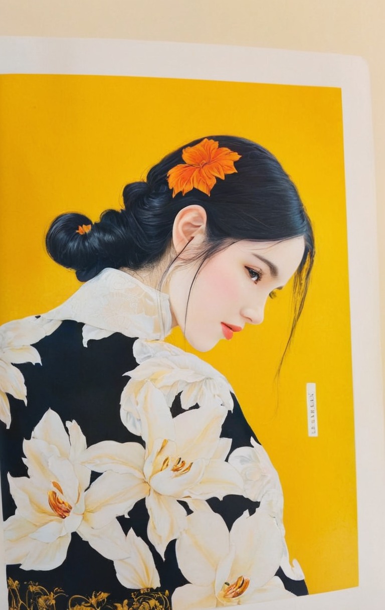 traditionalart, portrait, competition, geisha, japanesegirl, kimono, study, premiumart