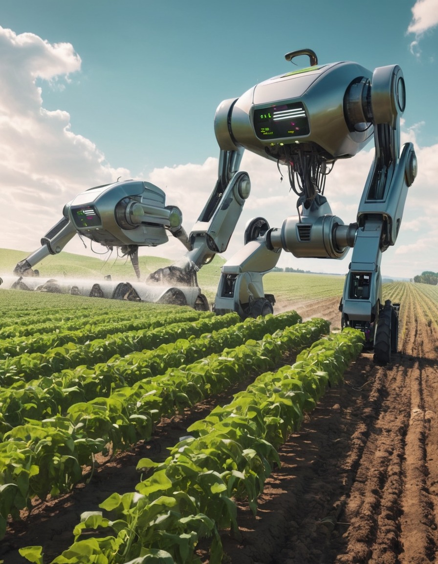 futuristic, agriculture, technology, robotics, automation, future