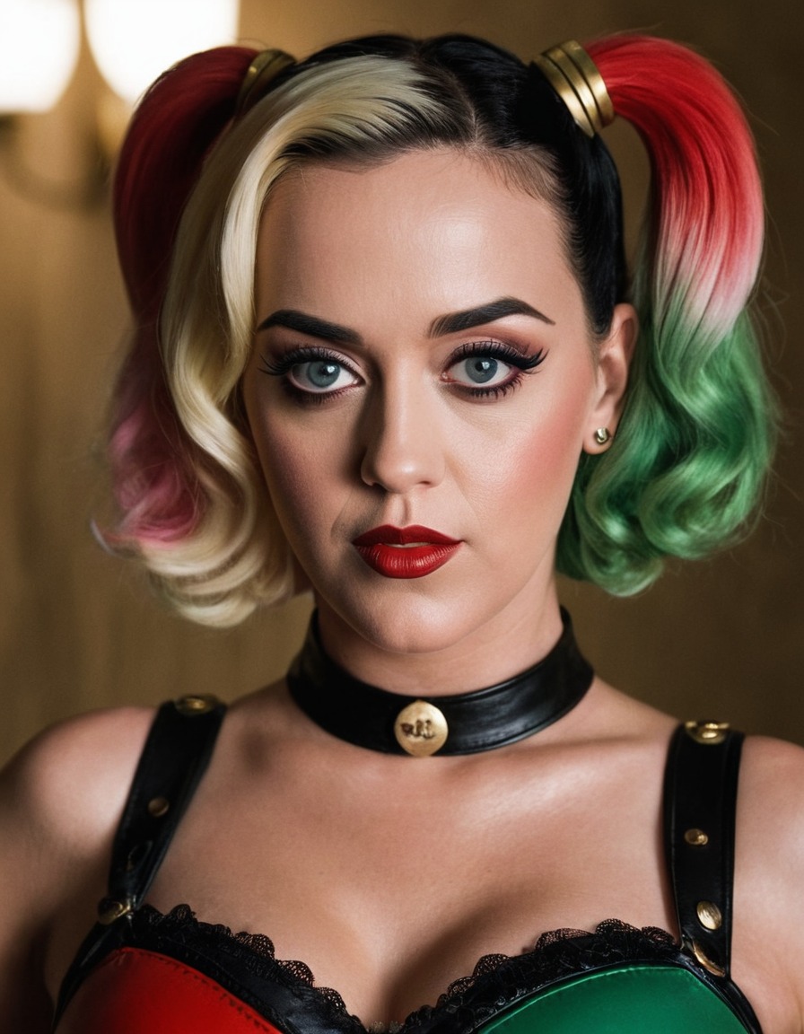 harley quinn, katy perry, dc comics, cosplay, entertainment, music, celebrity