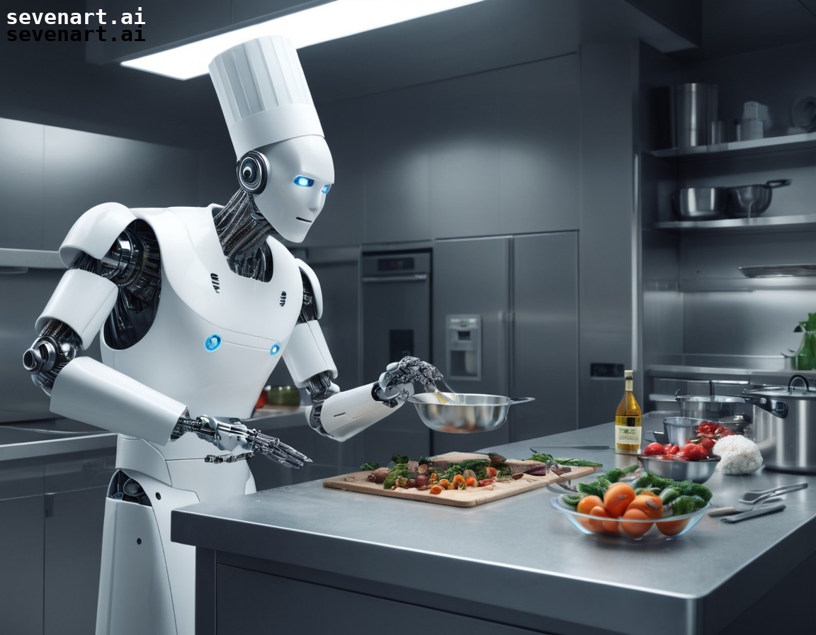 robot, chef, gourmet, meal preparation, high-tech, robots