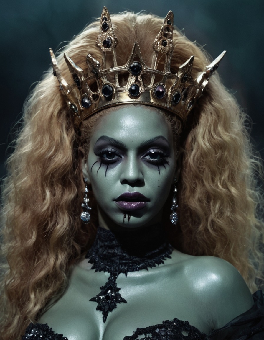 beyoncé, zombie, queen, glamorous, haunting, fantasy, celebrities