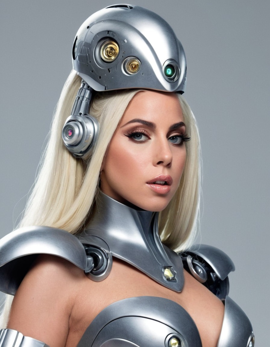 robot, lady gaga, artificial intelligence, music industry, celebrity, technology, pop culture