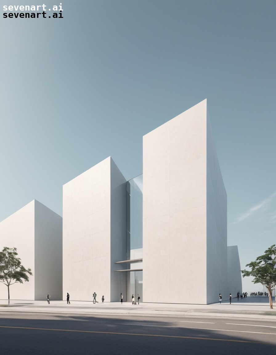 architecture, art museum, modern, minimalist, facade