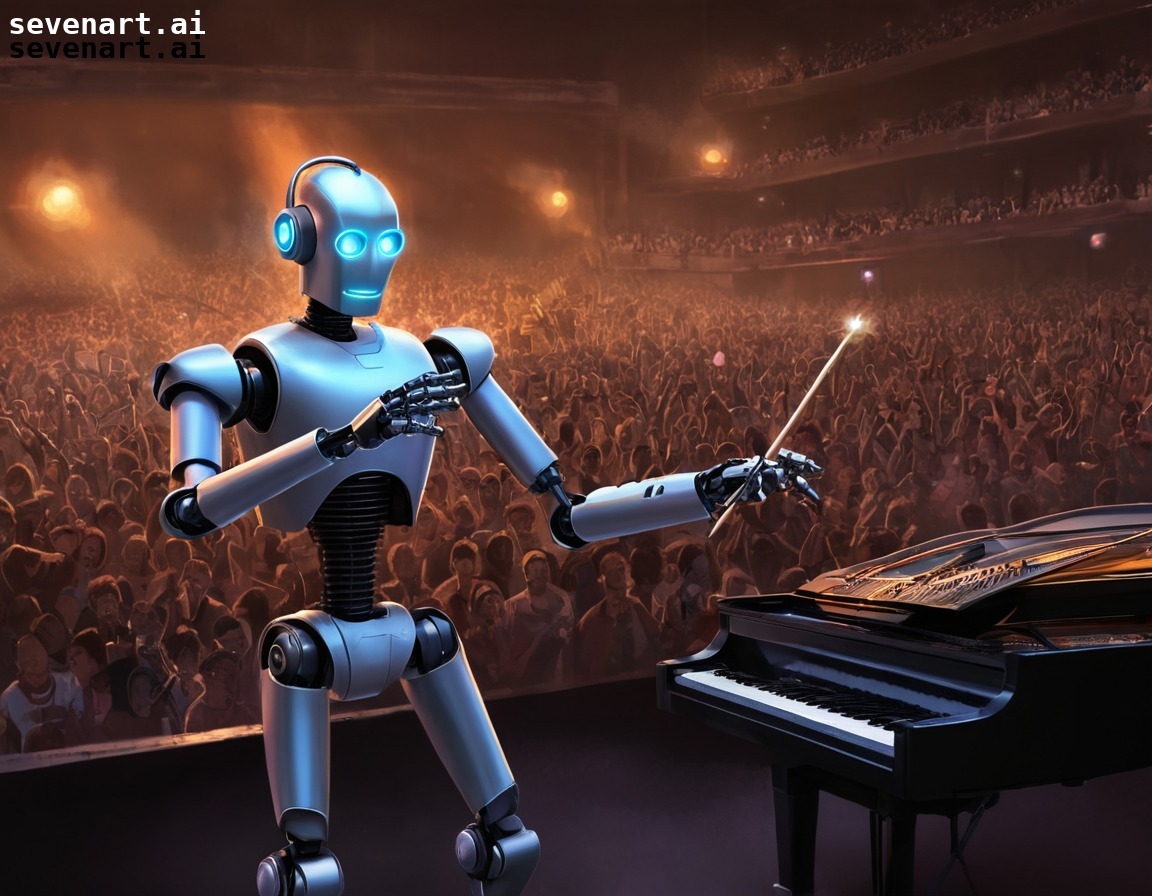 robots, concert, music, instruments, performance