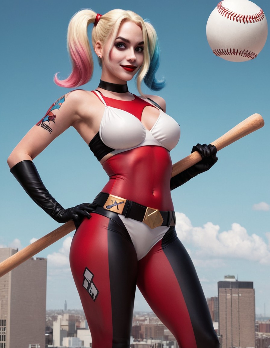 harley quinn, seductive, villain, superhero, comic book, art, diamond, sexy, painted