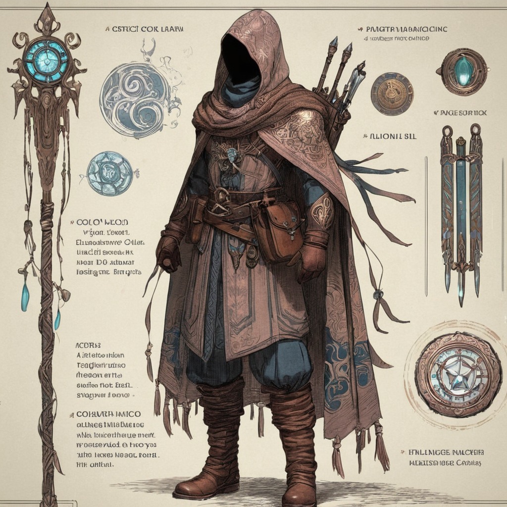 conceptart, digitalart, adventurer, ai, air, cloak, conceptdesign, dalle3, dnd, fantasy, journey, male, man, river, rpg, staff, water, wind, aiart, conceptartcharacter