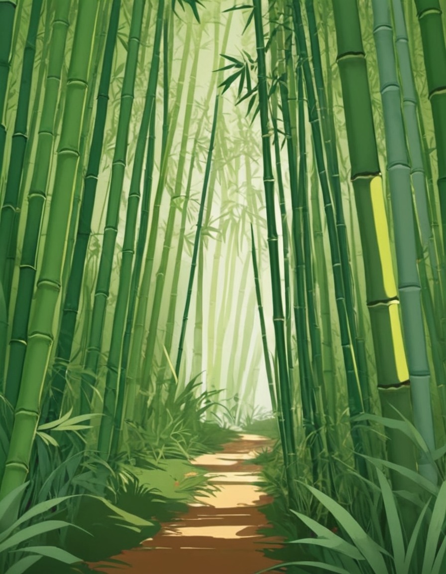 nature, bamboo forest, beautiful, greenery, scenic beauty, serenity