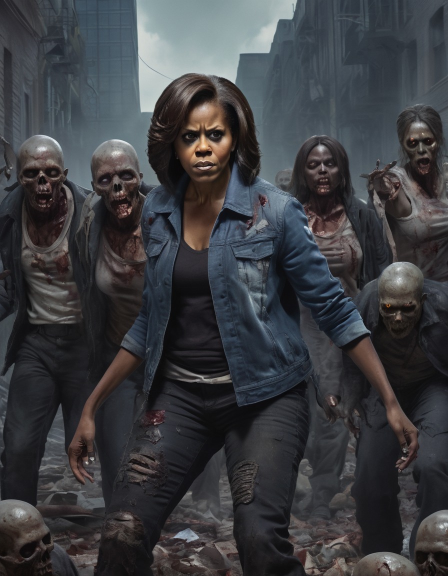 michelle obama, zombie, post-apocalyptic, leadership, undead, politics