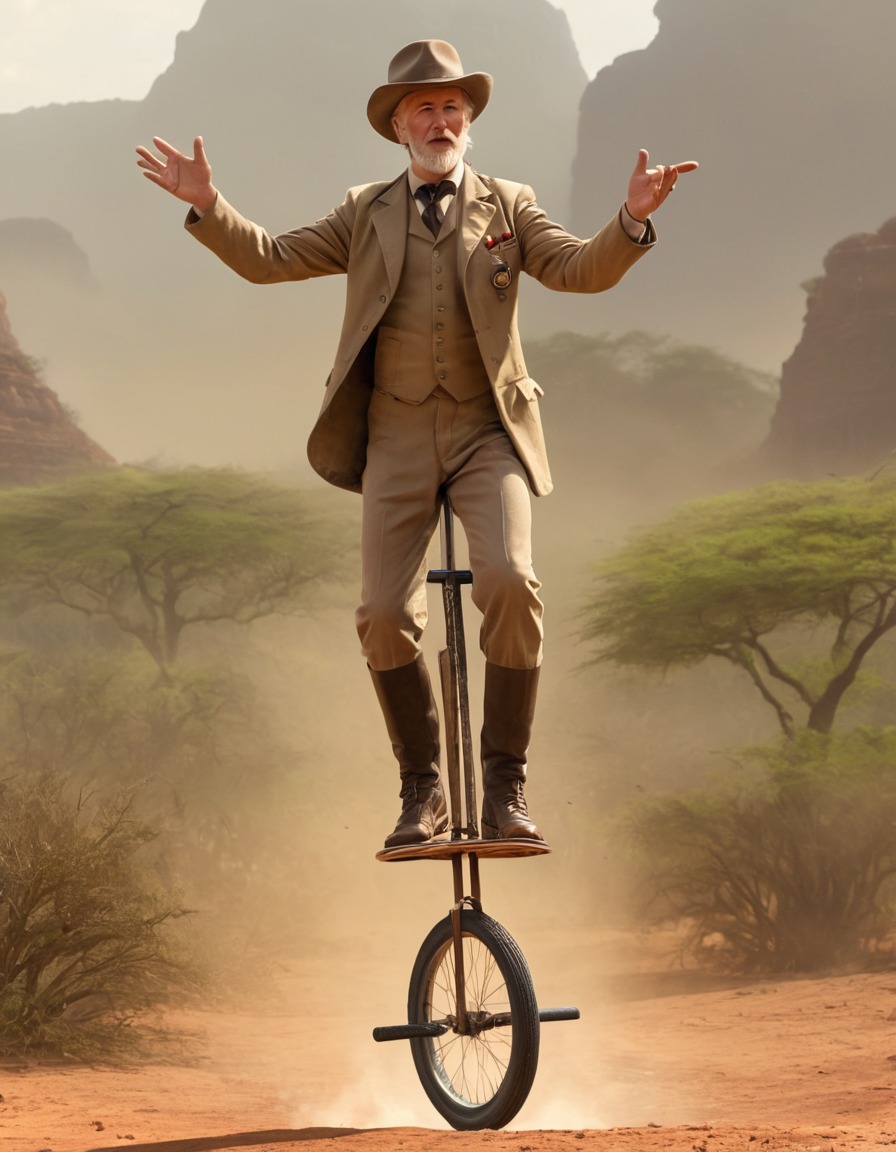 allan quatermain, unicycle, african wilderness, adventure, books