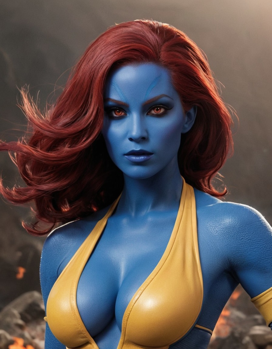 superhero, defeated, mystique, x-men