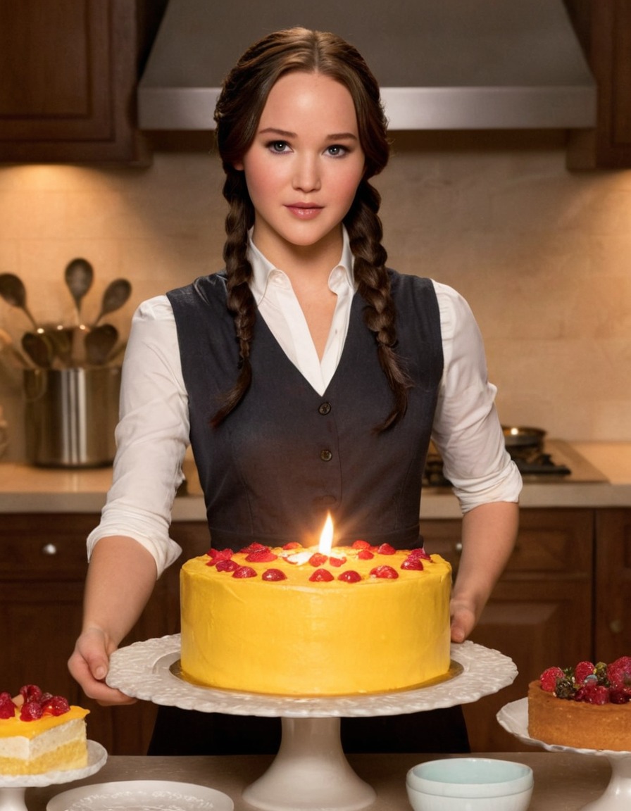 katniss everdeen, the hunger games, baking, cake, recipe, cooking, adventure, books