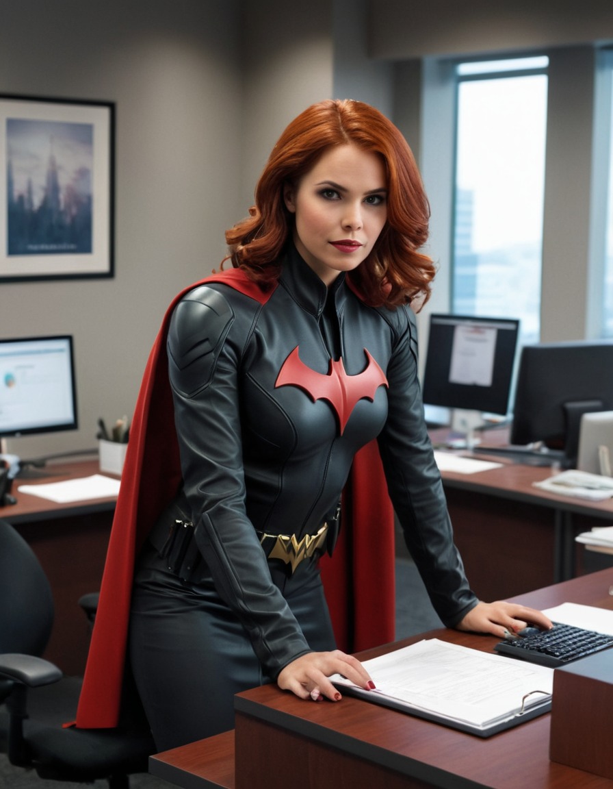 batwoman, superhero, workplace, office worker, secret identity, dc comics, vigilante