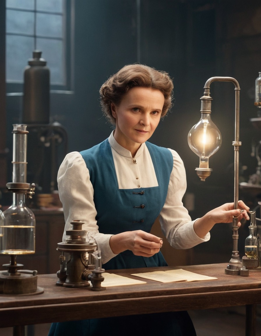 marie curie, laboratory, ted talk, scientific discovery