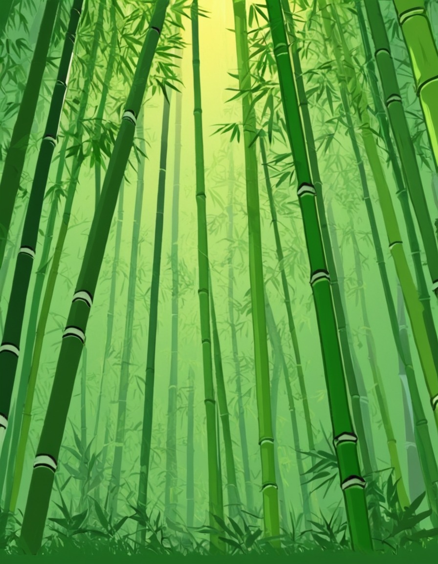 nature, bamboo forest, beauty, greenery, tranquility