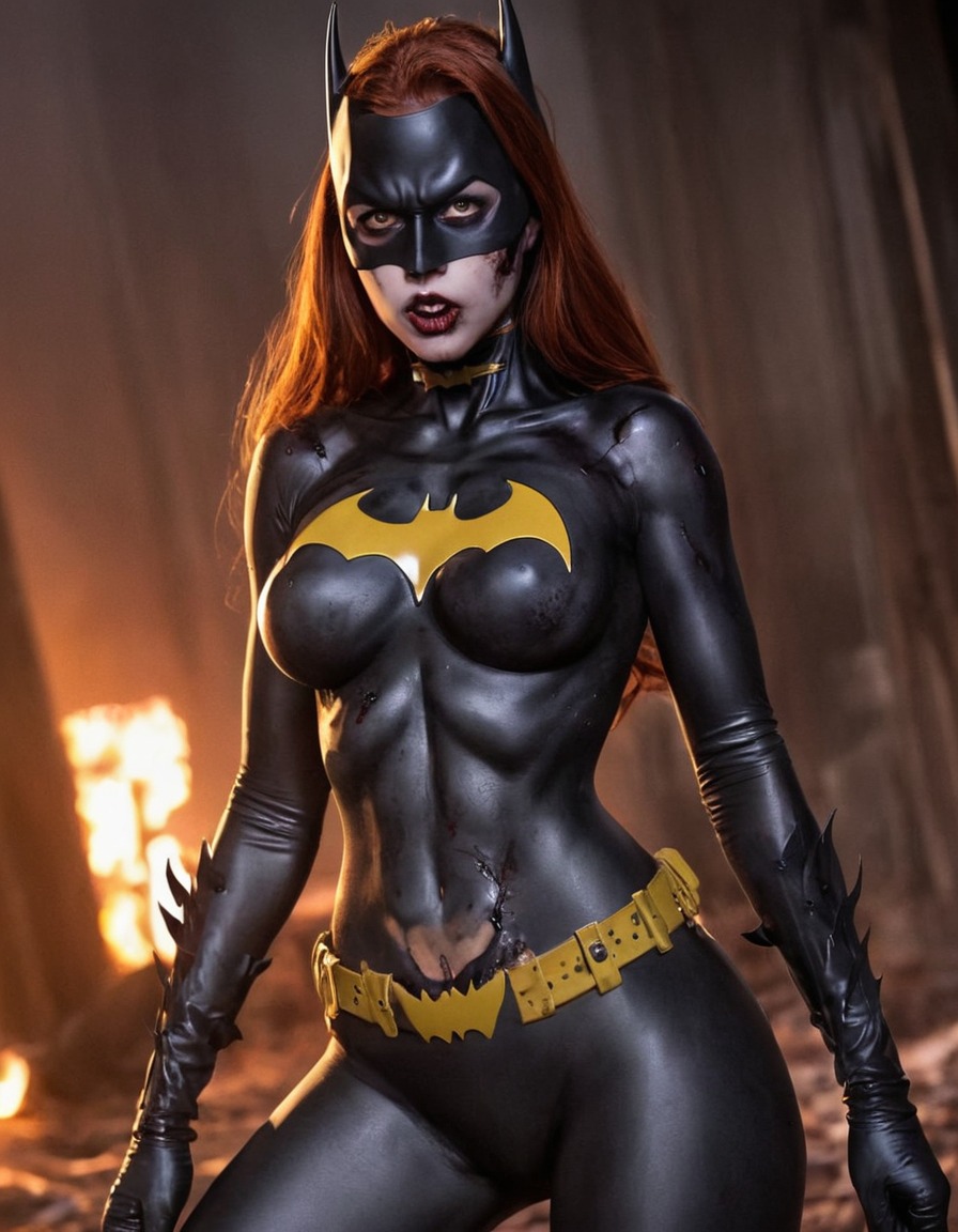 zombie, batgirl (dc comics), horror, undead, comics, superhero, gotham city