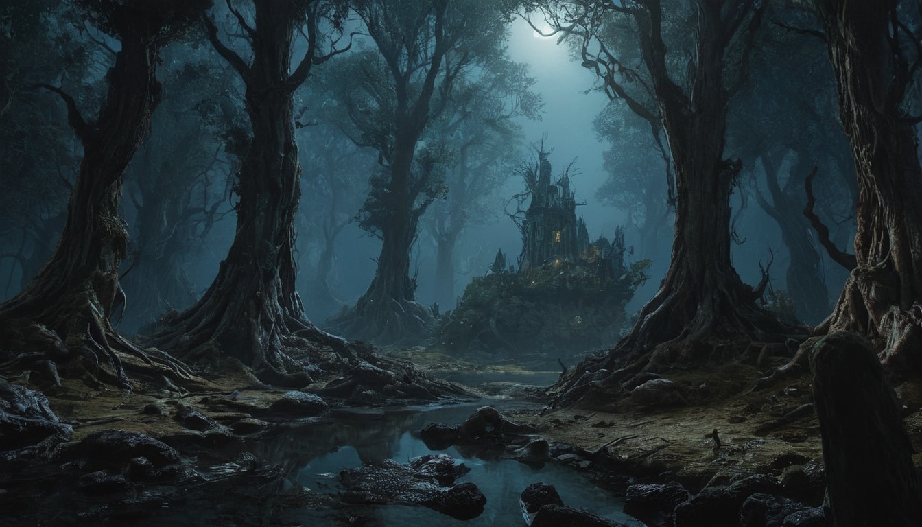 digitalart, magic, fantasyart, digitalpainting, horror, forest, wallpaper, conceptart, epic, pixelart, fantasycharacter, darkestnight, ai_generated, ai_generated_art, ai_artworks