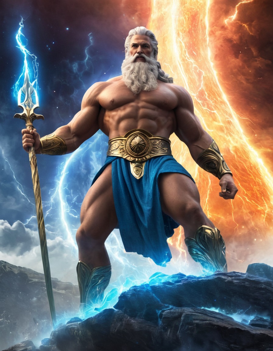 zeus, god, mythology, greek mythology, olympian, epic, mythological scene