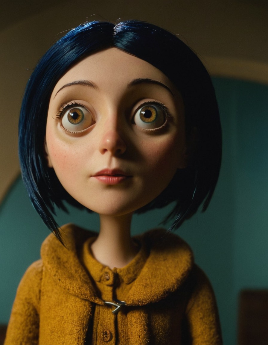 coraline jones, coraline, fictional character, beautiful woman, neil gaiman, book character