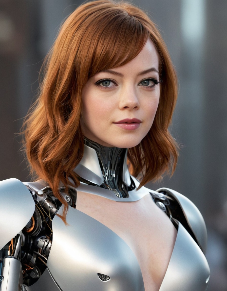 robot, ai, android, machine learning, science fiction, emma stone, actress