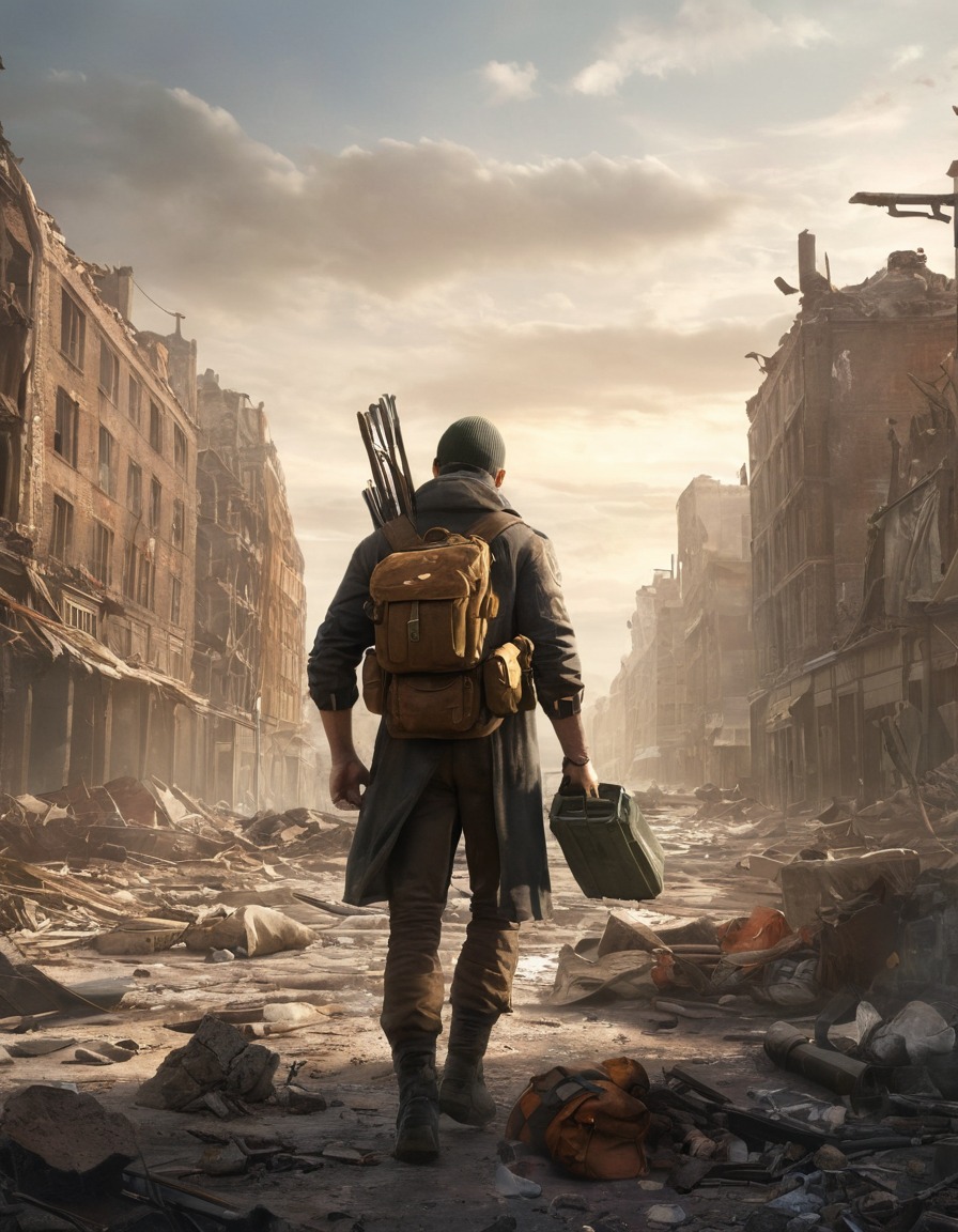 post-apocalyptic, scavenging, urban decay, maccready, fallout, survival, games, tv shows