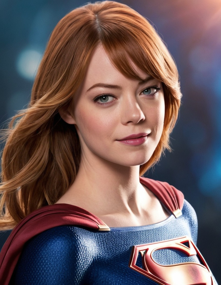 emma stone, supergirl, actress, superhero, hollywood, celebrities